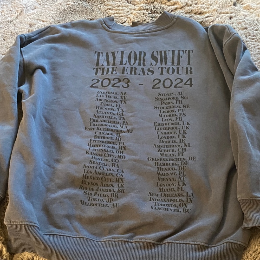 Taylor Swift Crewneck Sweater Navy - Picture 5 of 5